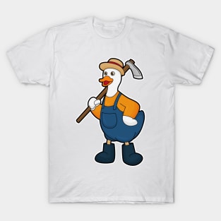 Duck as Farmer with Hoe T-Shirt